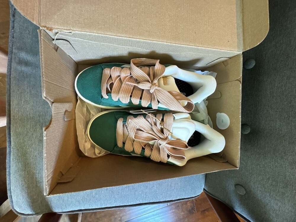 Adidas Grand Court Alpha 00s Women's Size 7 Green Suede Sneakers